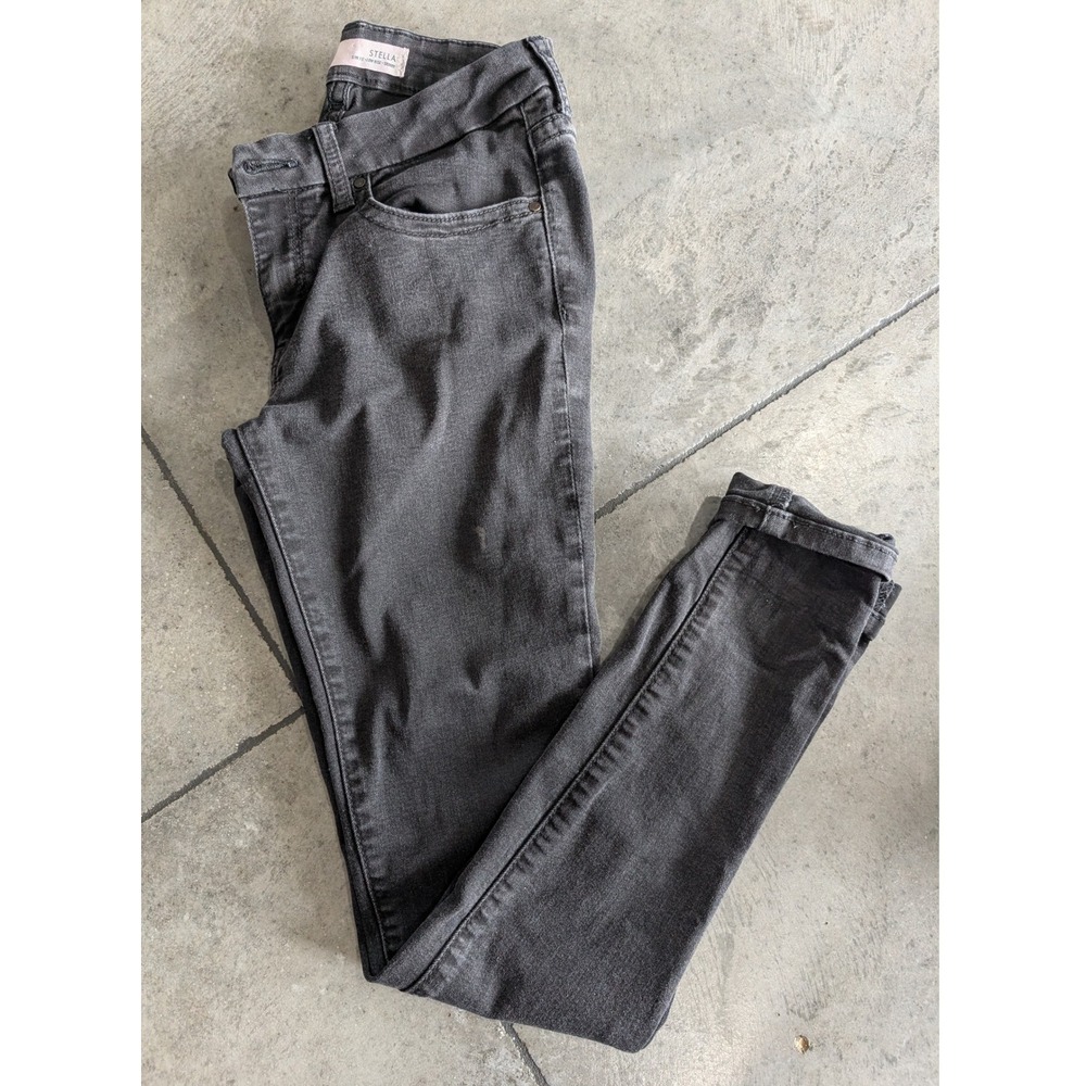 BKE Stella Women's Dark Gray Skinny Fit Cuffed Jeans‎ Size 28x31 1/2